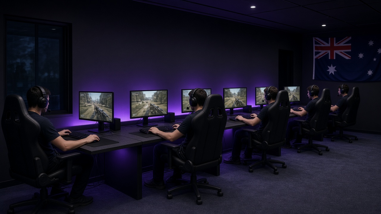 Six battlestations lined up for a bootcamp