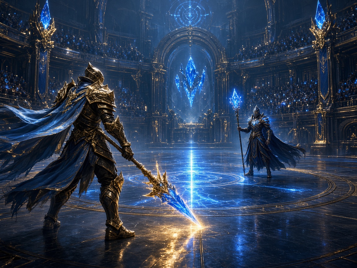 Fantasy lane lit for a competitive final